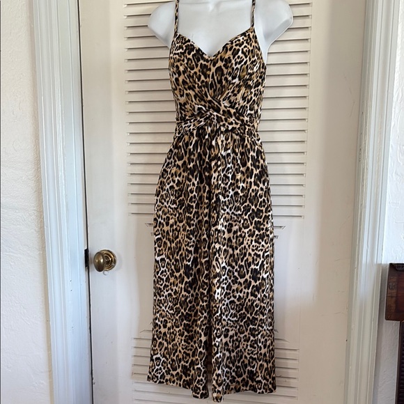 Leopard Print Jumpsuit - Picture 1 of 5